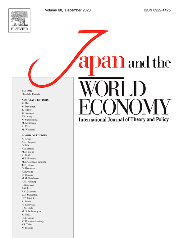 Go to journal home page - Japan and the World Economy